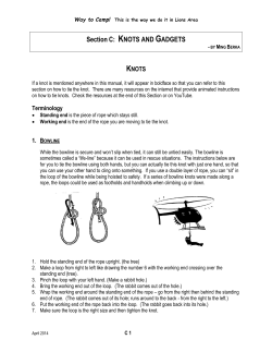 Knots and Gadgets - Girl Guides of Canada.