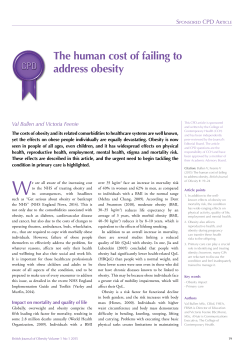 The human cost of failing to address obesity