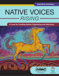 rising - Native Americans in Philanthropy