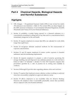 Occupational Health and Safety Code Explanation Guide 2009