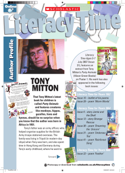 tony mitton - Scholastic UK