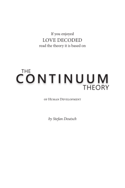 The Continuum Theory - The Human Development Company