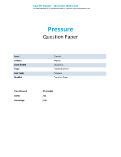 Pressure - SAVE MY EXAMS!