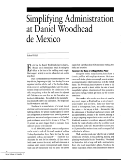 Simplifying Administration at Daniel Woodhead de Mexico