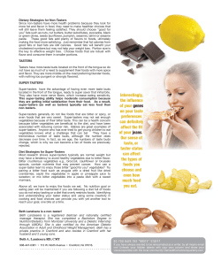 Super Taster - Health is Balance