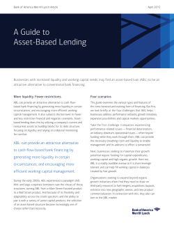 A Guide to Asset-Based Lending - Bank of America Merrill Lynch
