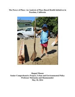 The Power of Place - Occidental College