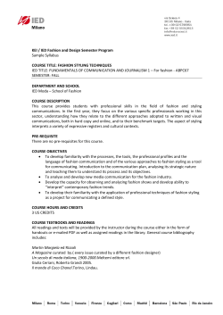 FASHION STYLING TECHNIQUES IED TITLE