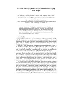 Accurate and high quality triangle models from D grey scale images