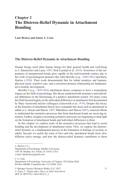 The Distress-Relief Dynamic in Attachment Bonding