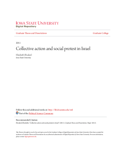 Collective action and social protest in Israel