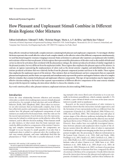 How Pleasant and Unpleasant Stimuli Combine in Different Brain
