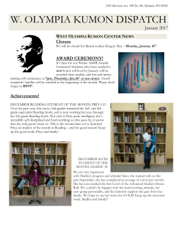 January 2017 Newsletter