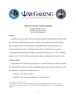Using ATLAS.ti for Content Analysis