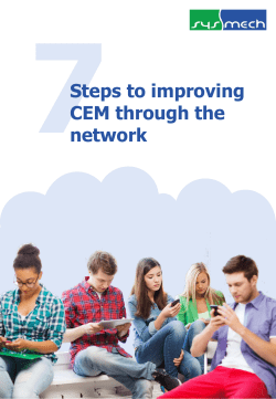 Steps to improving CEM through the network