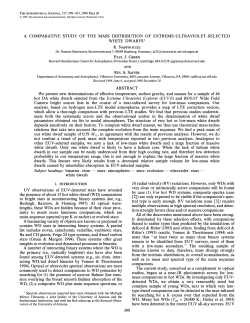 A Comparative Study of the Mass Distribution of Extreme Ultraviolet