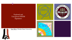 Explored and Unexplored MSSM Signatures