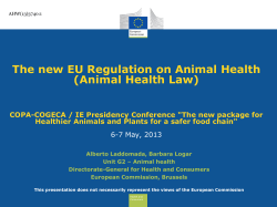 Animal Health Law - Copa