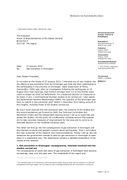 "Gas extraction in Groningen" PDF document
