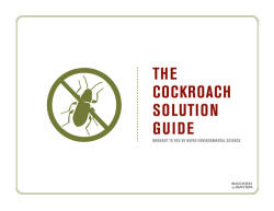 Cockroach Solution Guide