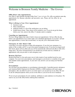 Welcome to Bronson Family Medicine &ndash; The Groves