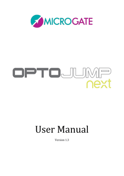 OptoJump NEXT Manual - Sports Timing International