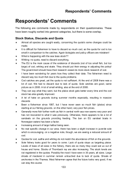 Part 6 - Fishers` North Sea Stock Survey