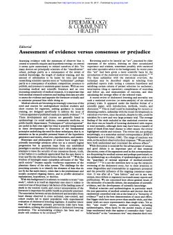 community - Journal of Epidemiology and Community Health