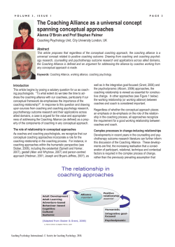 Coaching Alliance - Association for Coaching