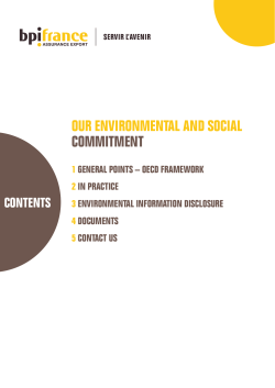 our environmental and social commitment