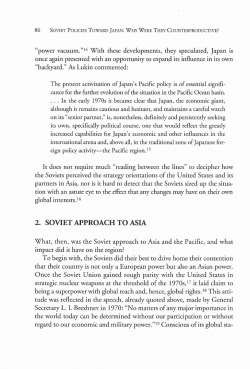 86 SOVIET POLICIES TOWARD JAPAN