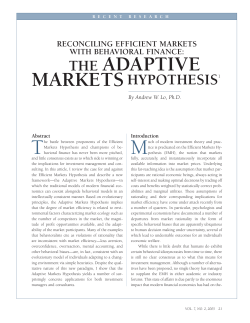 the adaptive - Andrew Lo