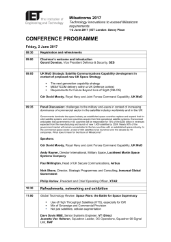 conference programme