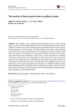 The analysis of batch sojourn-times in polling systems