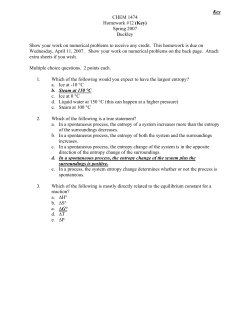 Key CHEM 1474 Homework #12 (Key) Spring 2007 Buckley Show