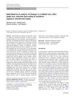 Individual-level analysis of damage to residual trees after single