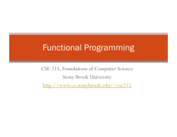 Functional Programming (ML)