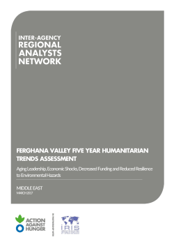 ferghana valley five year humanitarian trends assessment
