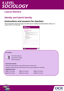 Identity and hybrid identity