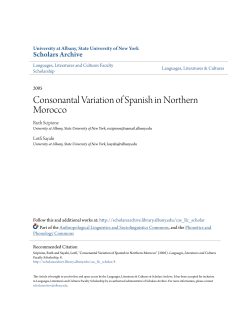 Consonantal Variation of Spanish in Northern
