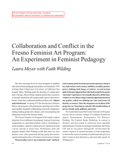 Collaboration and Conflict in the Fresno Feminist Art Program: An