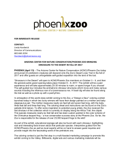 Phoenix Zoo Announces Dinosaurs in the Desert