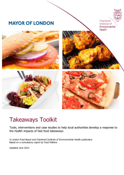 fast food and takeaway outlets toolkit