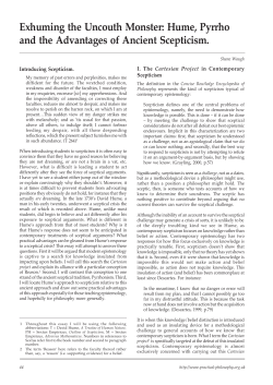 Exhuming the Uncouth Monster - Society for Philosophy in Practice