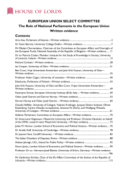 european union select committee