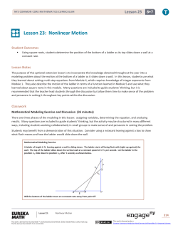 Lesson 23: Nonlinear Motion