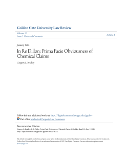 articles in re dillon: prima facie obviousness of chemical claims