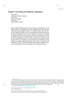 Negative Advertising and Political Competition