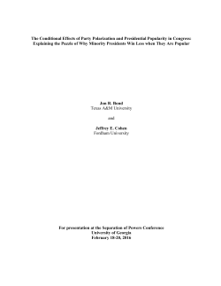 Chamber Medians, Party Medians, and Theories of Party Politics