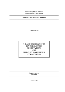 a basic program for psychrometric computations and